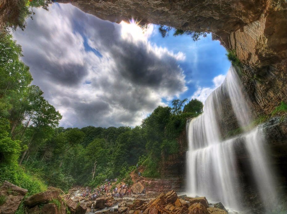 Fascinating beauty of waterfalls