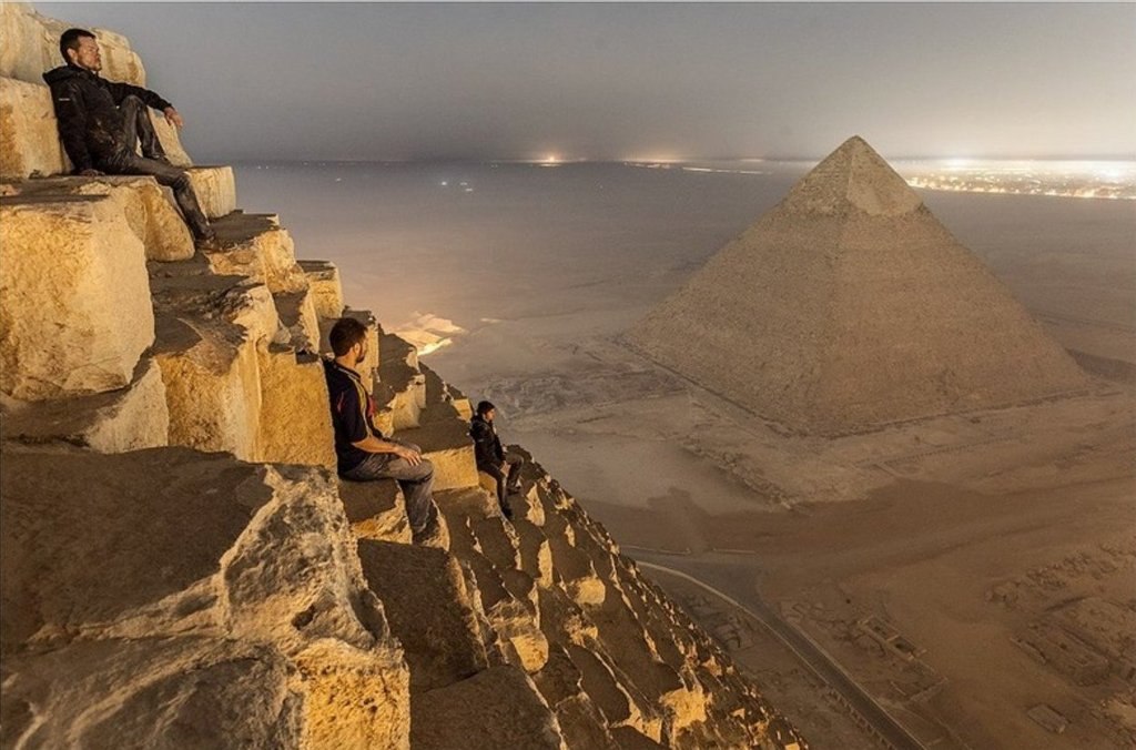 View from the pyramid of Cheops, Egypt