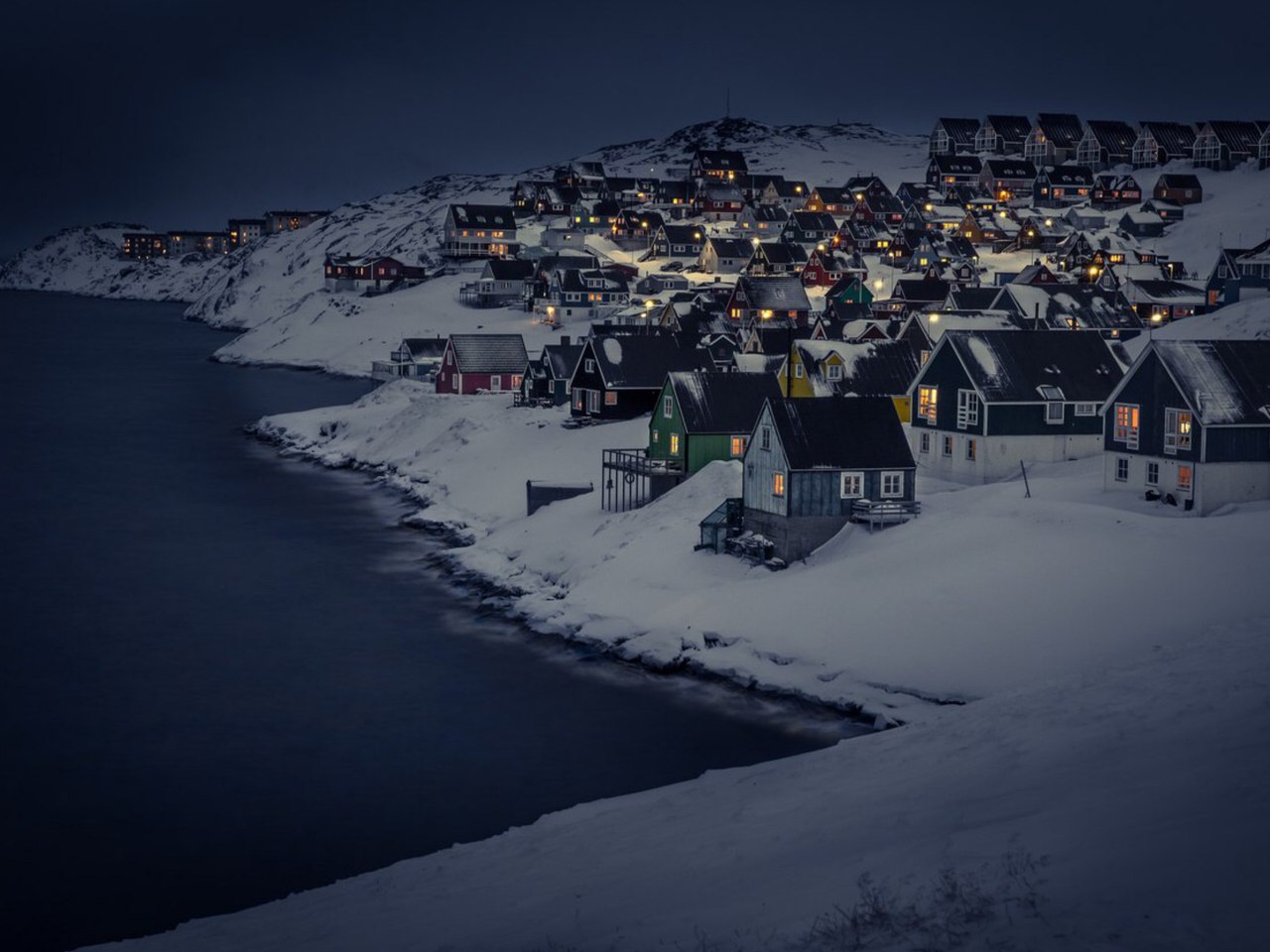 Ночь в Гренландии