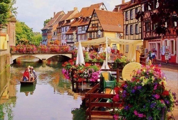 Сказочный эльзаский городок Кольмар, Франция