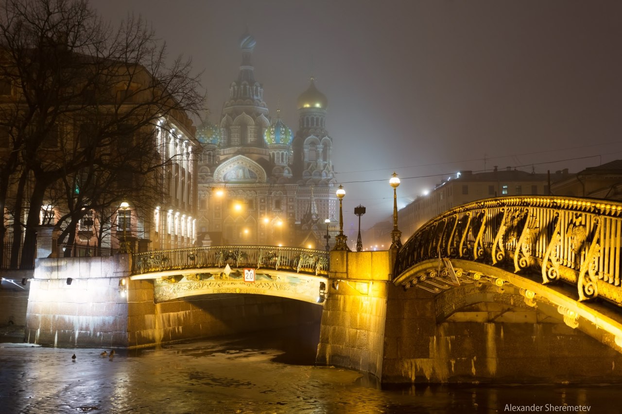 Mist season in St. Petersburg