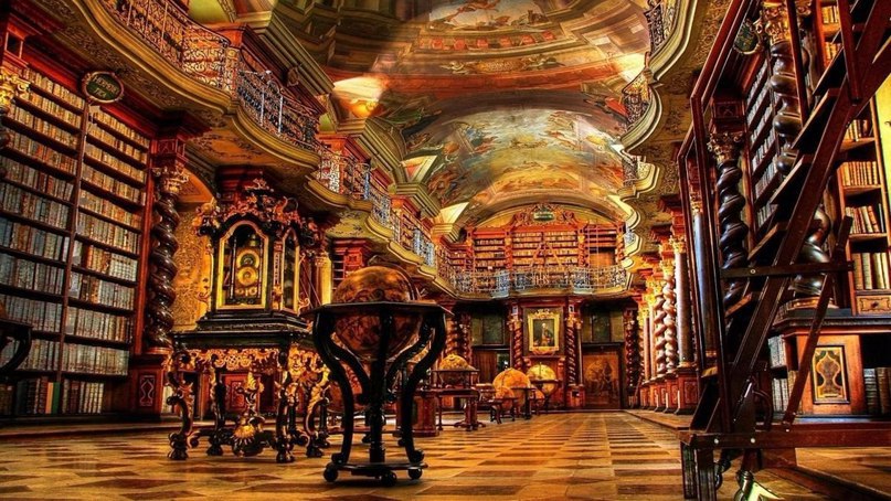 Clementinum is the most beautiful library in the world. Prague, Czech Republic