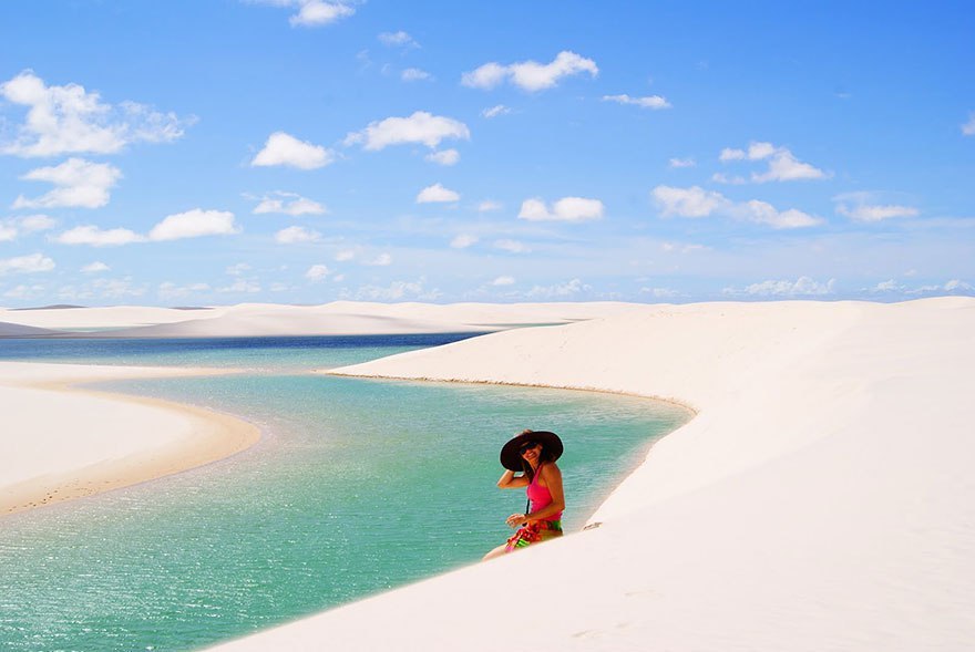 Песчаные дюны в Бразилии.