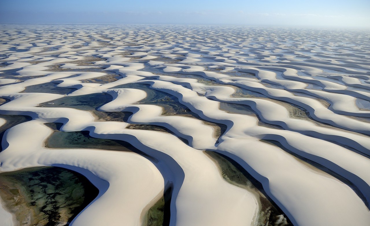 Песчаные дюны в Бразилии.