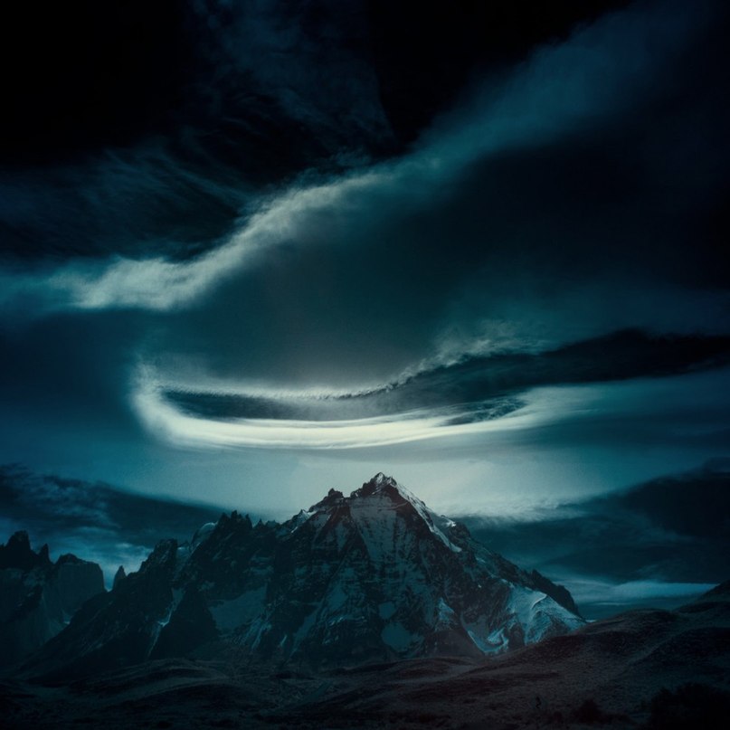 Alien infrared images of mountain peaks from photographer Andy Lee