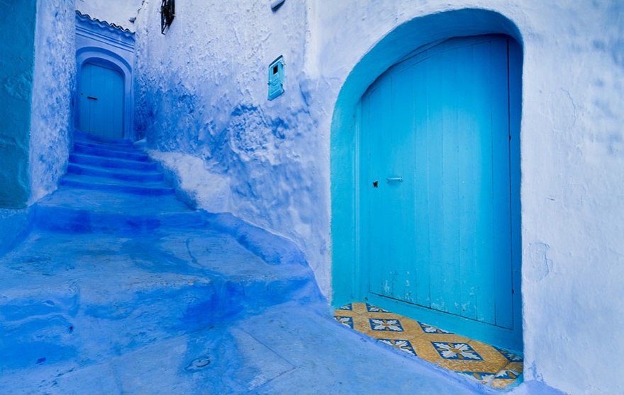 Шефшауэн, Марокко. Сказочно синий город.