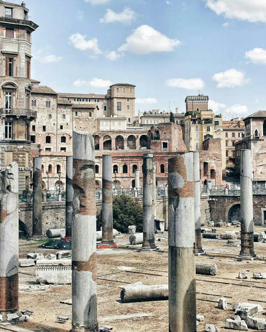 The white beauty of eternal Rome, Italy