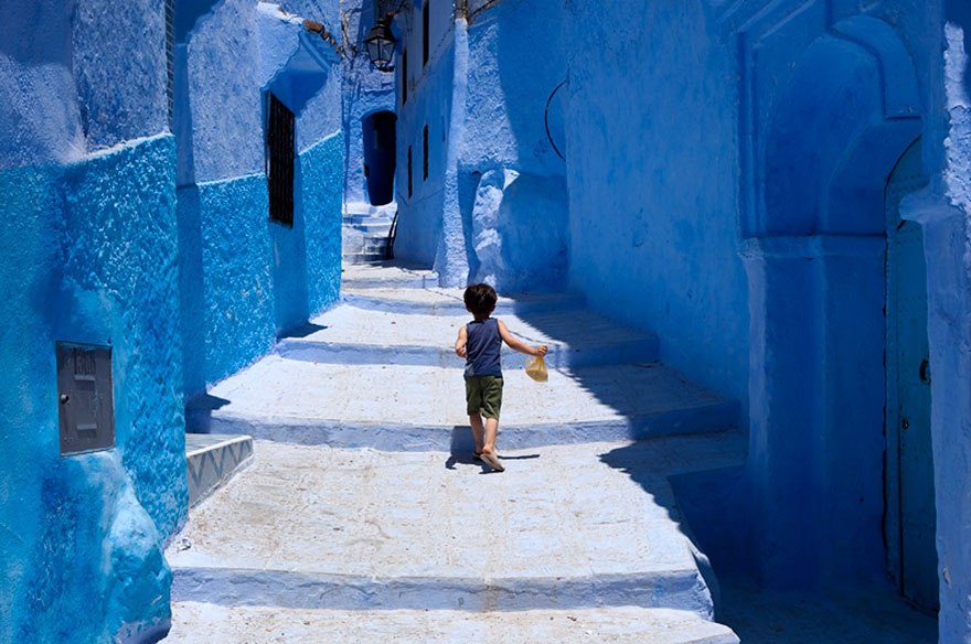 Шефшауэн, Марокко. Сказочно синий город.