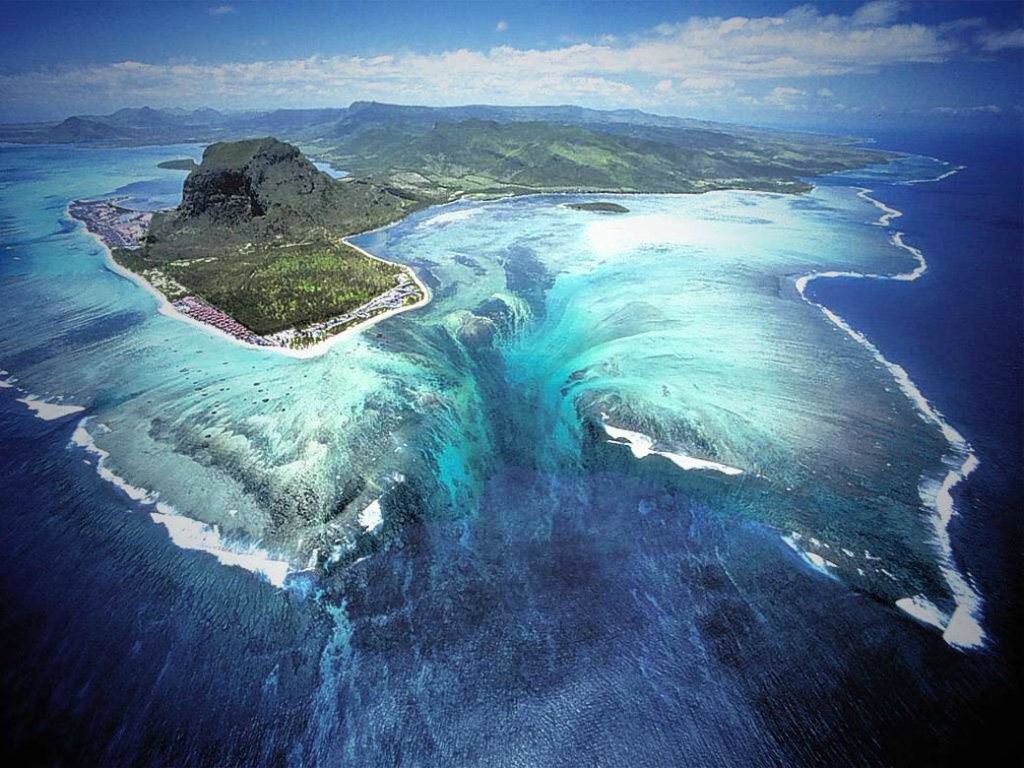 Подводный водопад, Маврикий