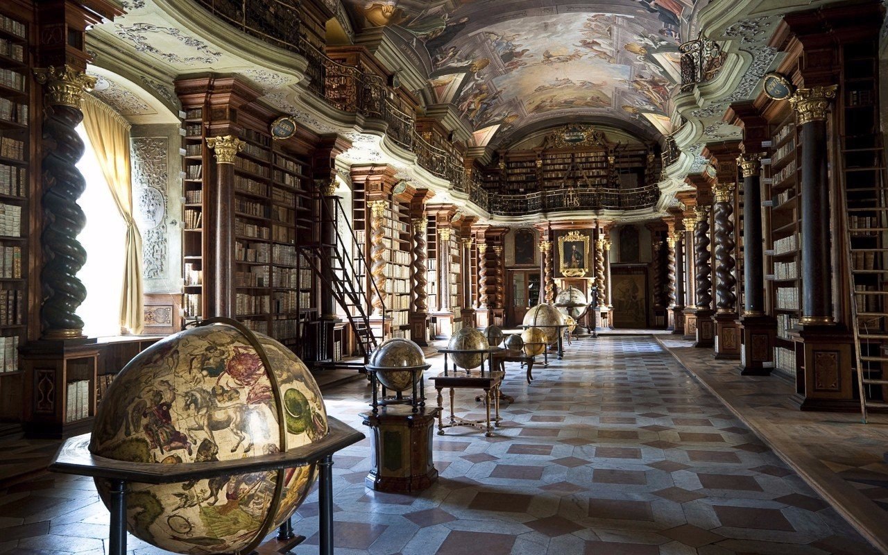 Клементинум - самая красивая библиотека в мире. Прага, Чехия