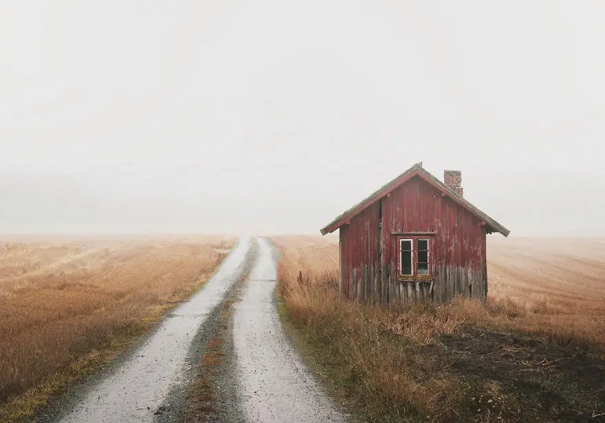 Abandoned houses in Norway.
