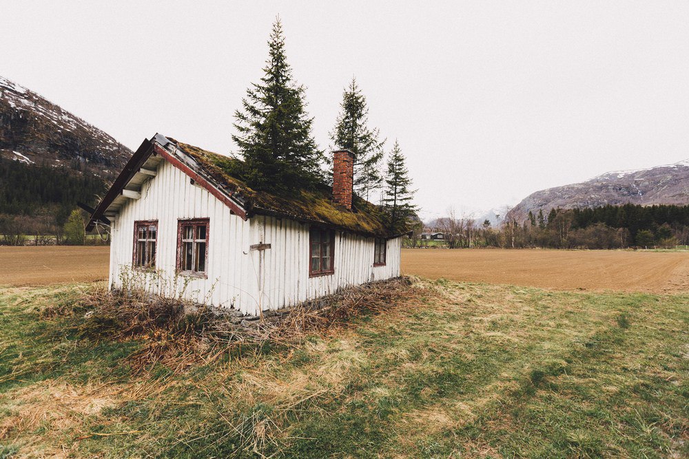 Abandoned houses in Norway.