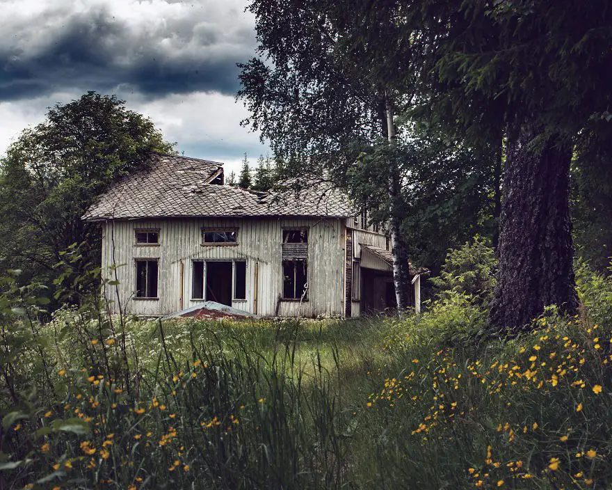 Abandoned houses in Norway.