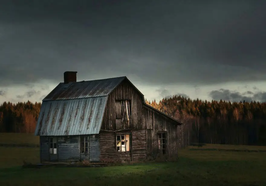 Abandoned houses in Norway.