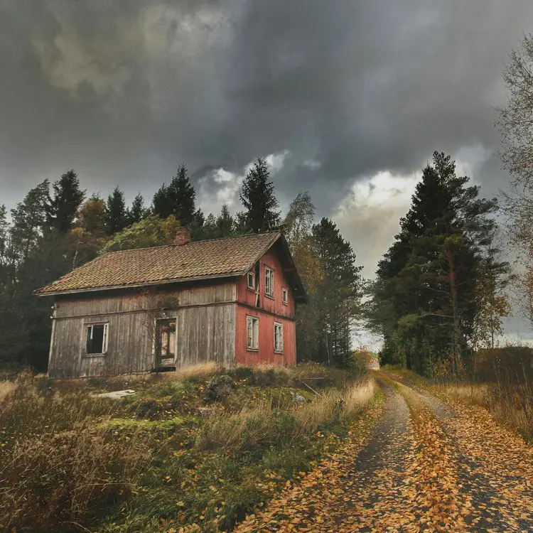Abandoned houses in Norway.