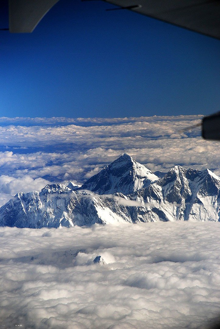 Everest from the airplane
