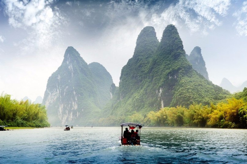 The Lijiang River - one of the most picturesque and beautiful in China