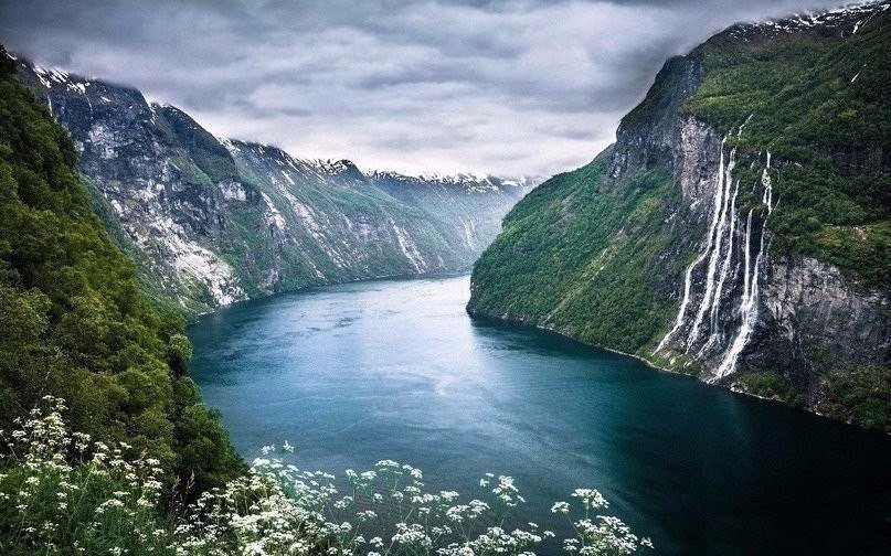 Захватывающие панорамы норвежских фьордов.