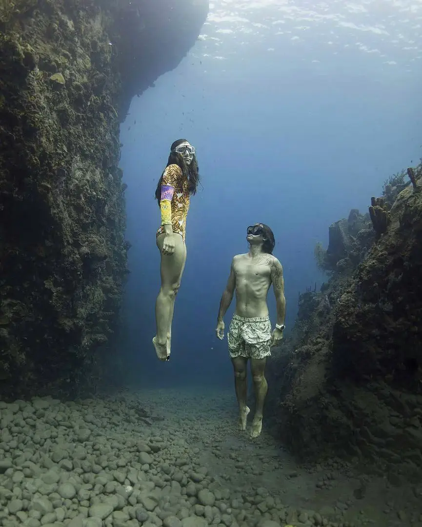 Places with crystal clear water.