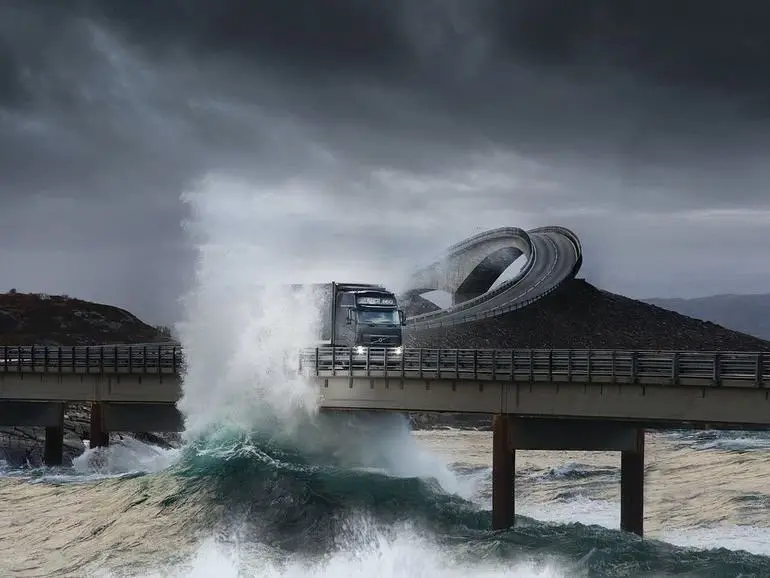 Atlantic Road is the most beautiful road in the world, Norway.