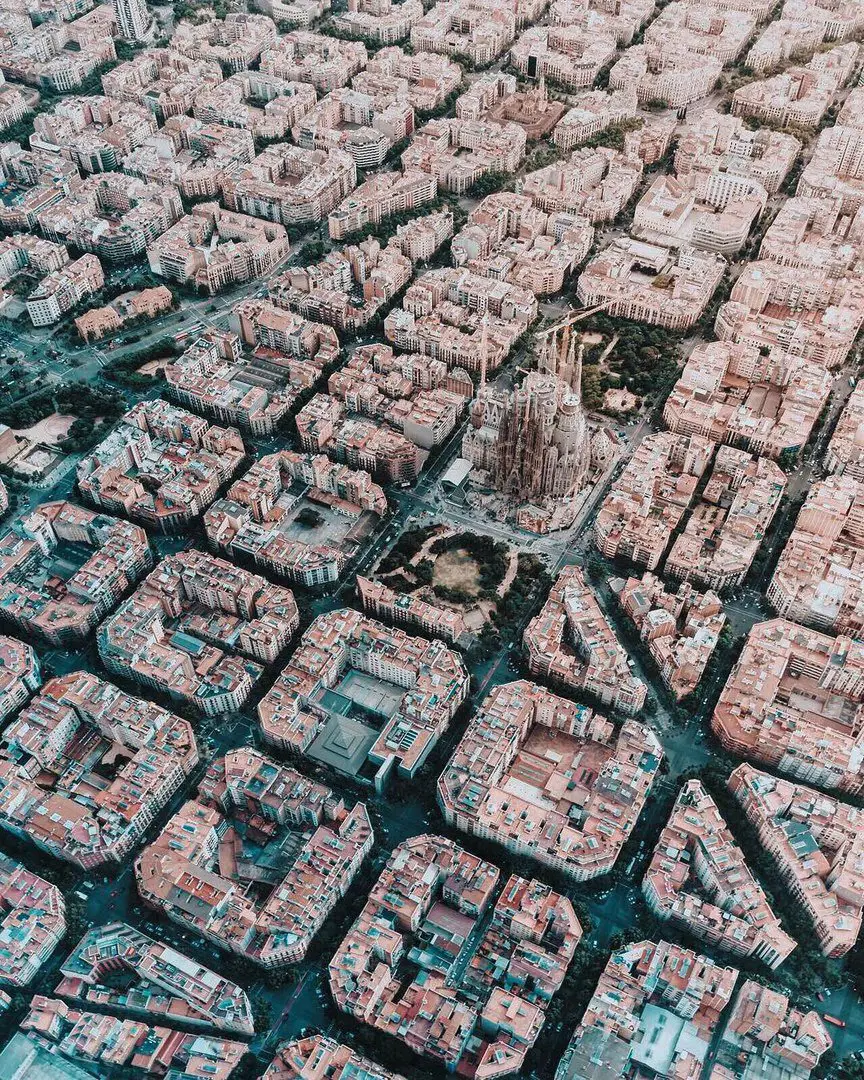 Barcelona from a bird's-eye view