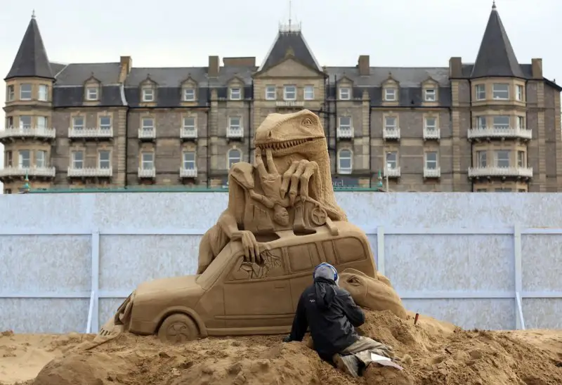 Weston Sand Festival in England