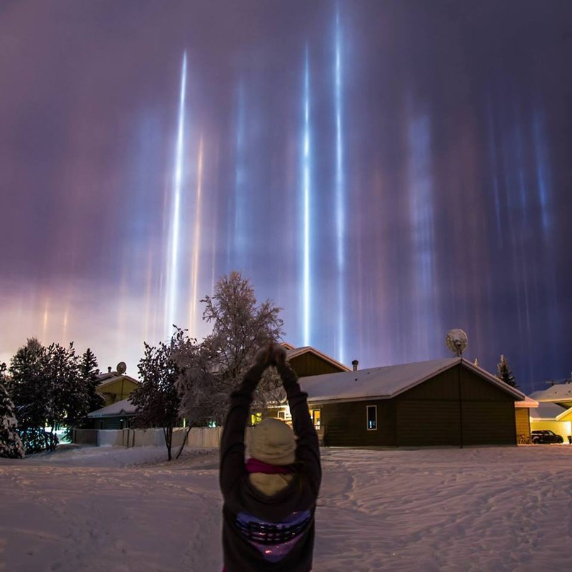 Light posts in Alaska