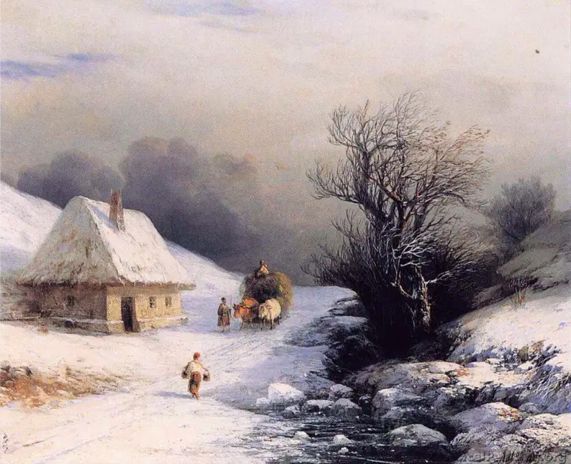 A rare collection of winter landscapes Aivazovsky