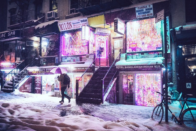 Снежный Нью-Йорк