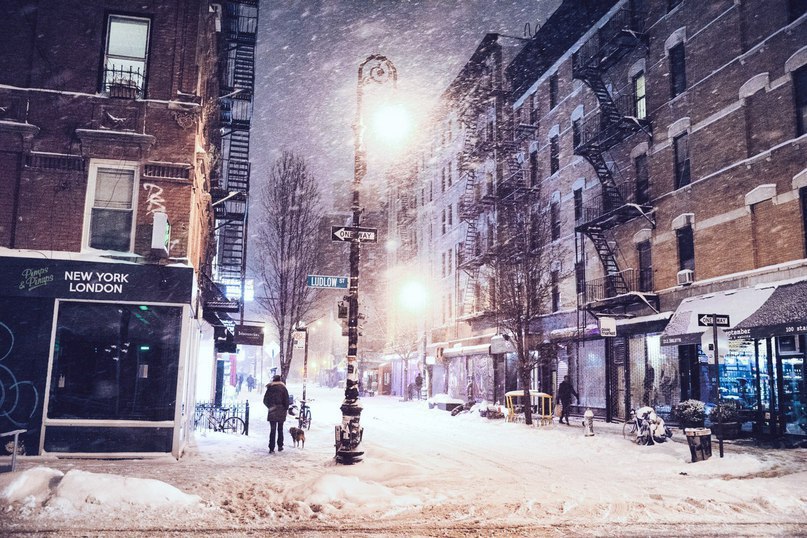 Снежный Нью-Йорк