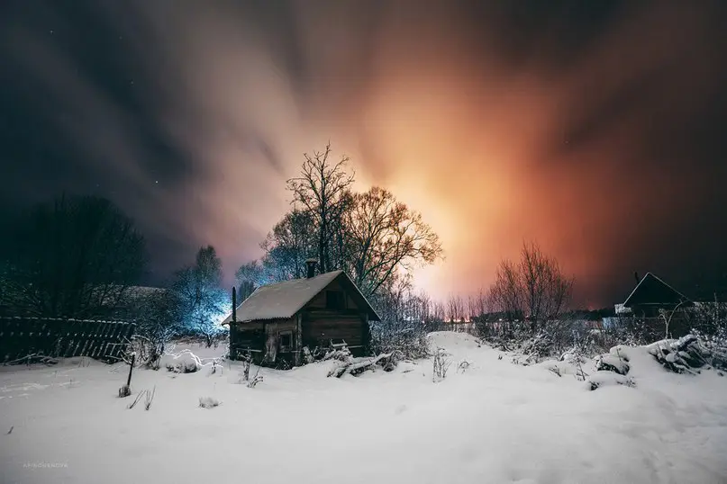 Тихая деревенская ночь