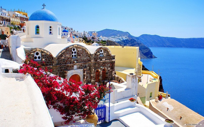 Манящая красота сказочного Санторини, Греция