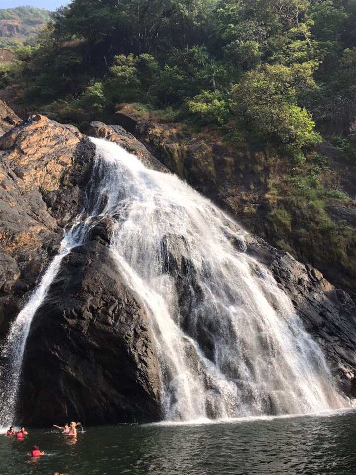 Индия, водопад Дудхсагар, Хампи и закат на Андаманском море