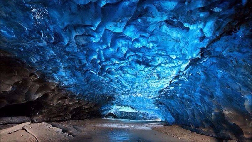Исландия. Пещера Скаффель