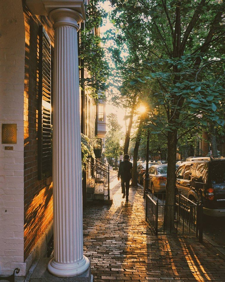 Warm streets of Boston