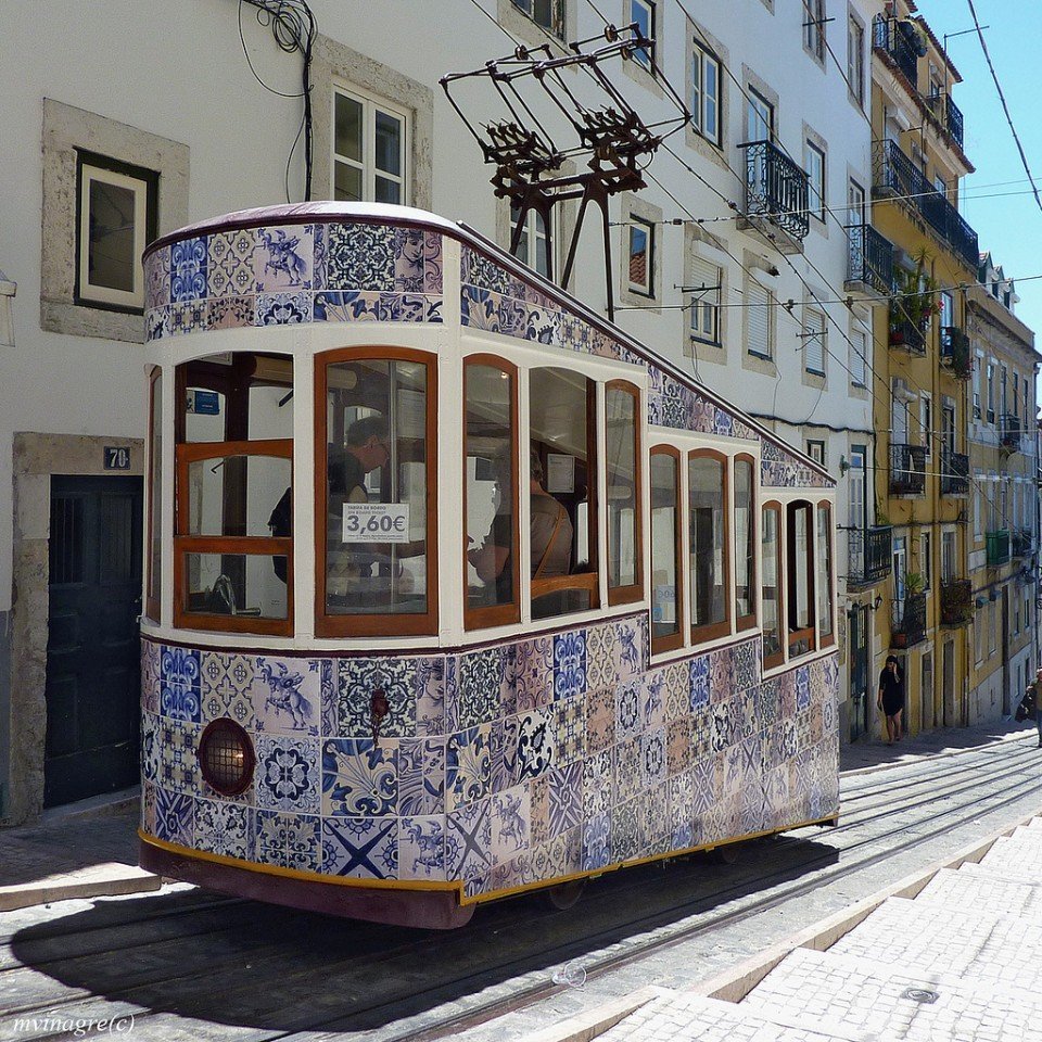 Colorful tiles in Portugal