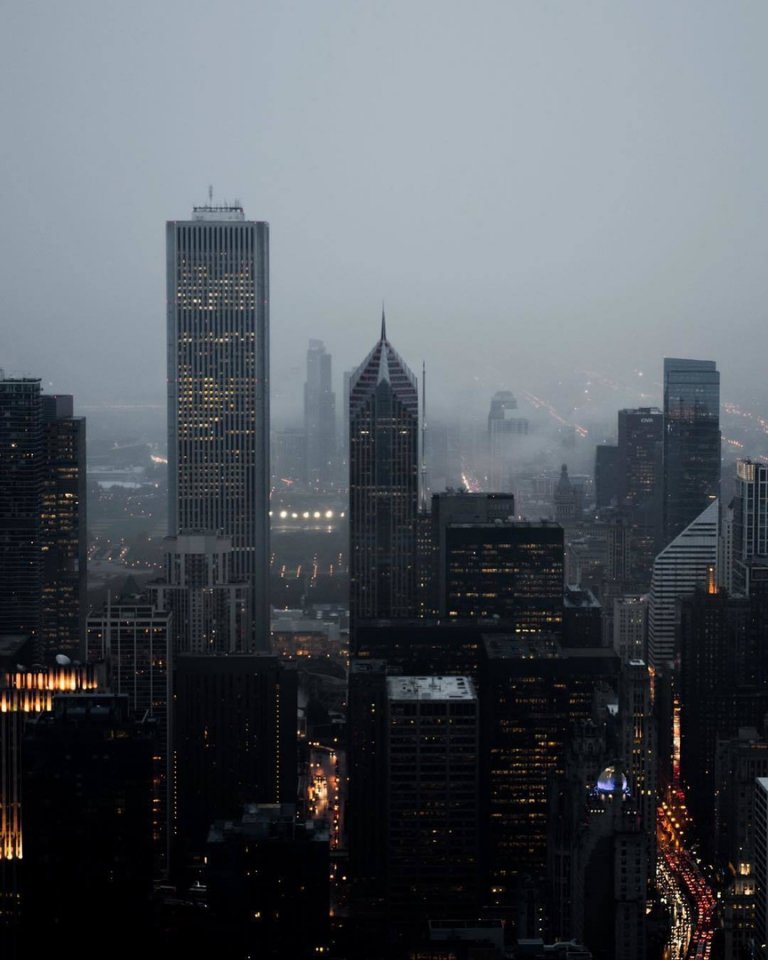 Chicago Misty Cityscapes