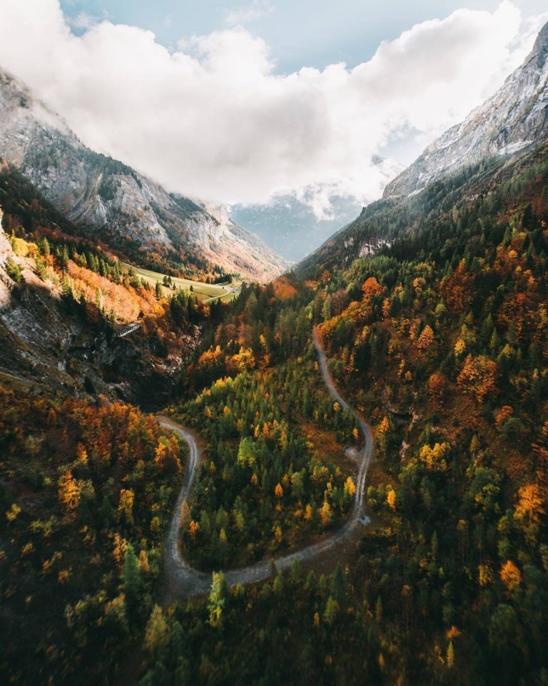 The magic of autumn Switzerland