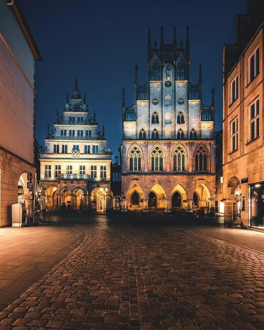German streets under cover of night