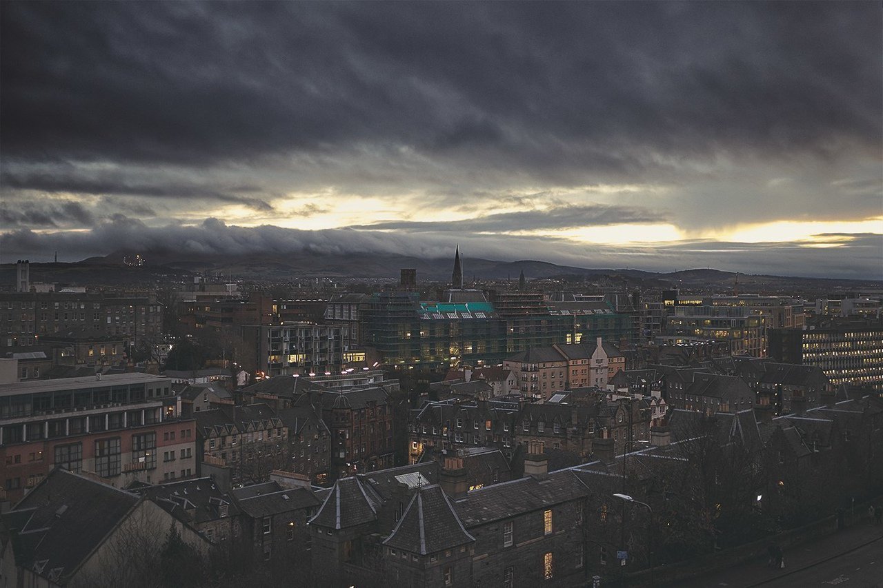 The gloomy beauty of Edinburgh, Scotland