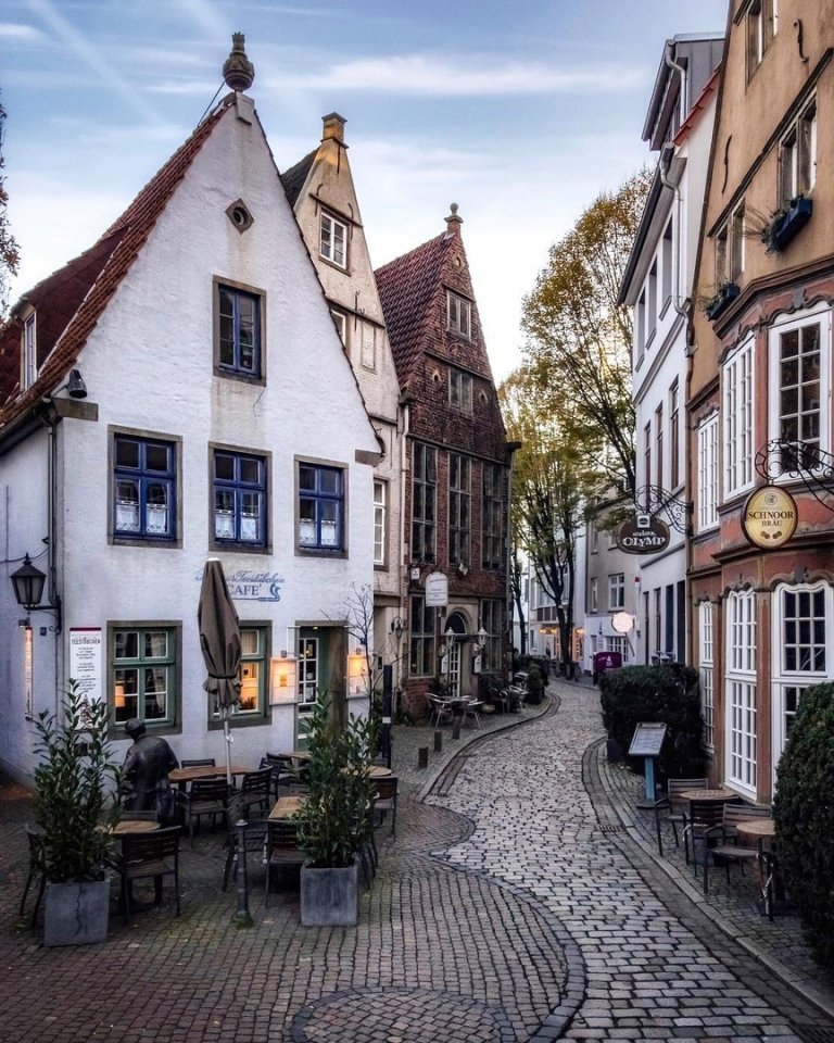 Cozy streets of Bremen