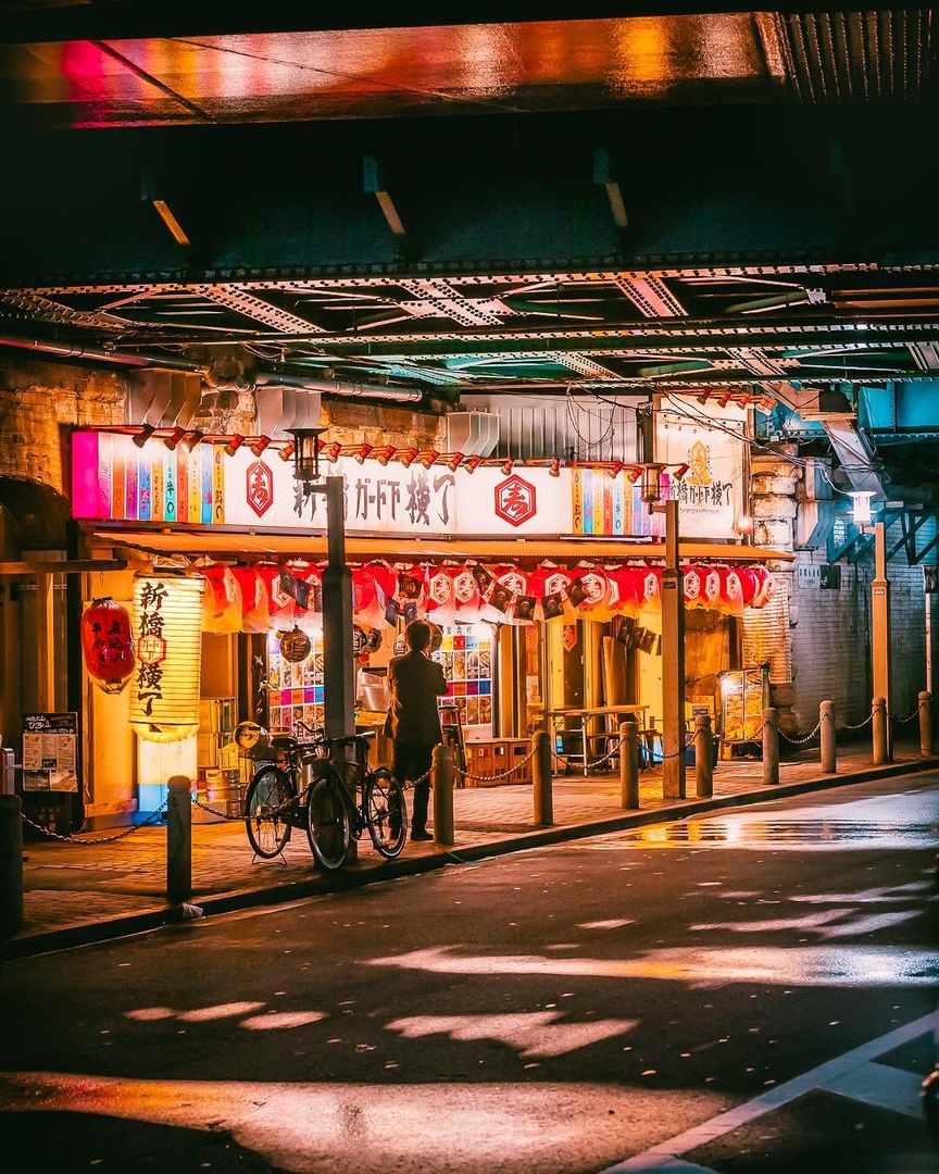 Ночной Токио, Япония