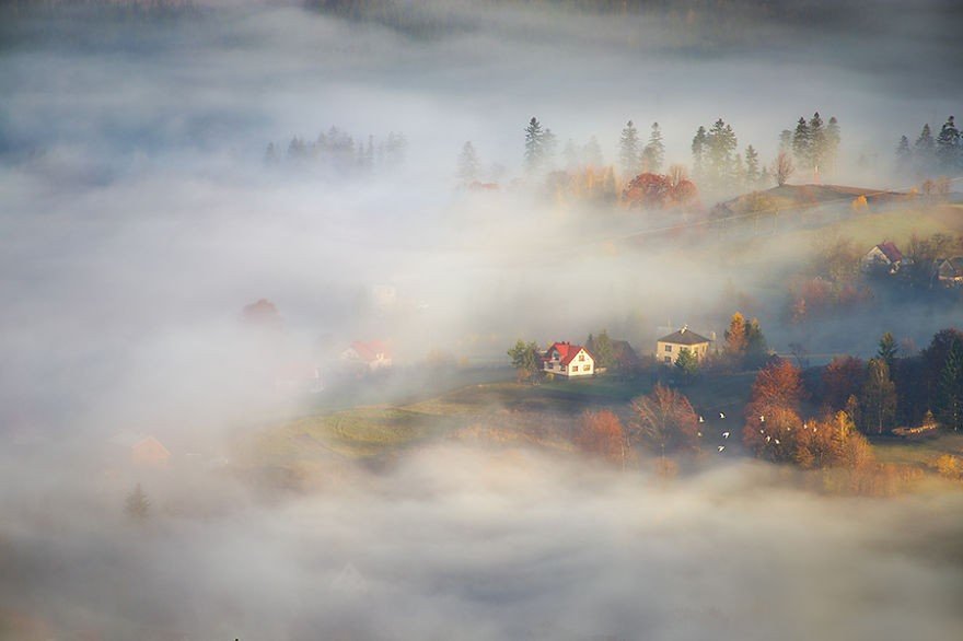 Красота туманных пейзажей