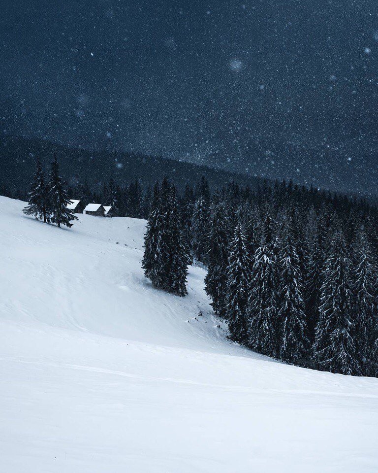 Winter in the Carpathian Mountains