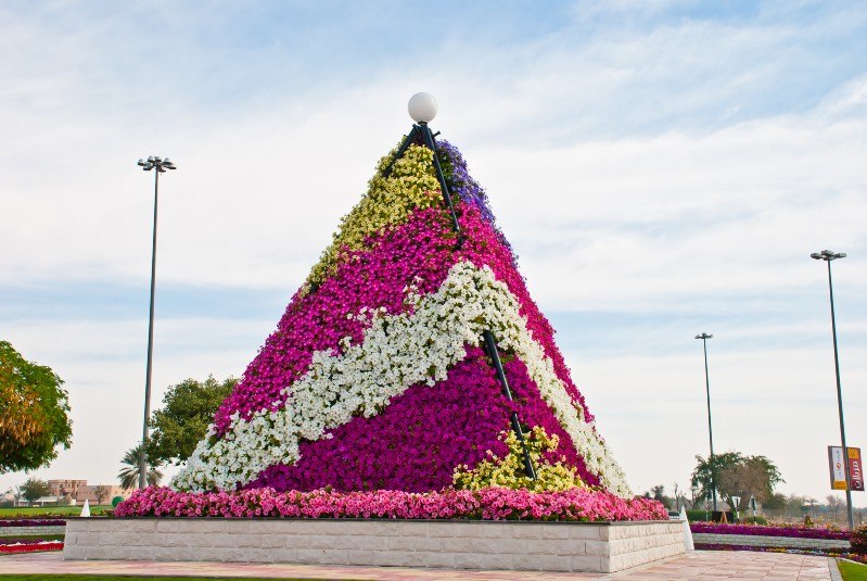 Сaмый бoльшoй в мирe цвeтник Al Ain Paradise, Aбу-Дaби,OAЭ