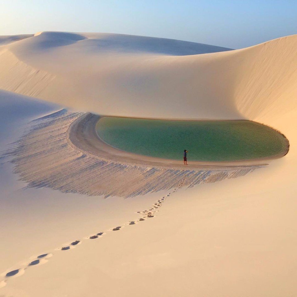 The dunes in Brazil look like the relief of an uncharted planet.