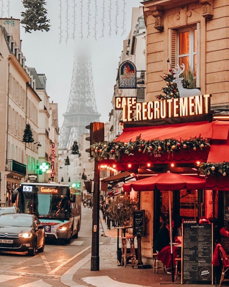 Cozy festive Paris