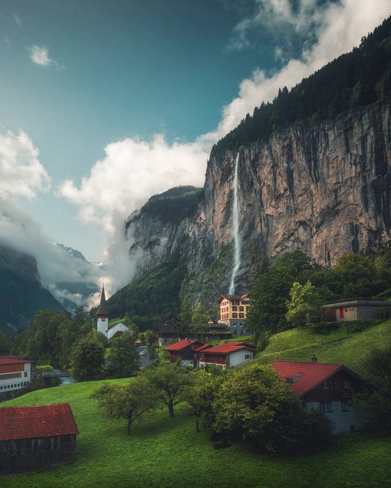 Emerald landscapes of the Swiss Alps
