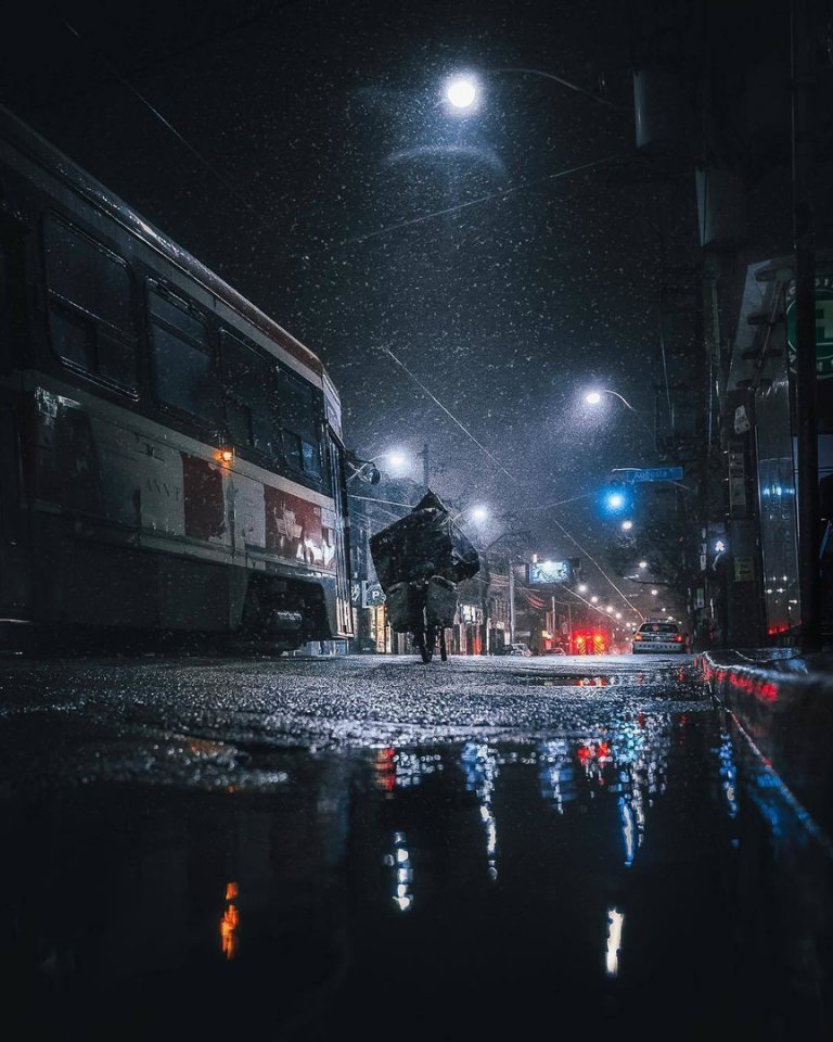 Ночной Торонто, Канада