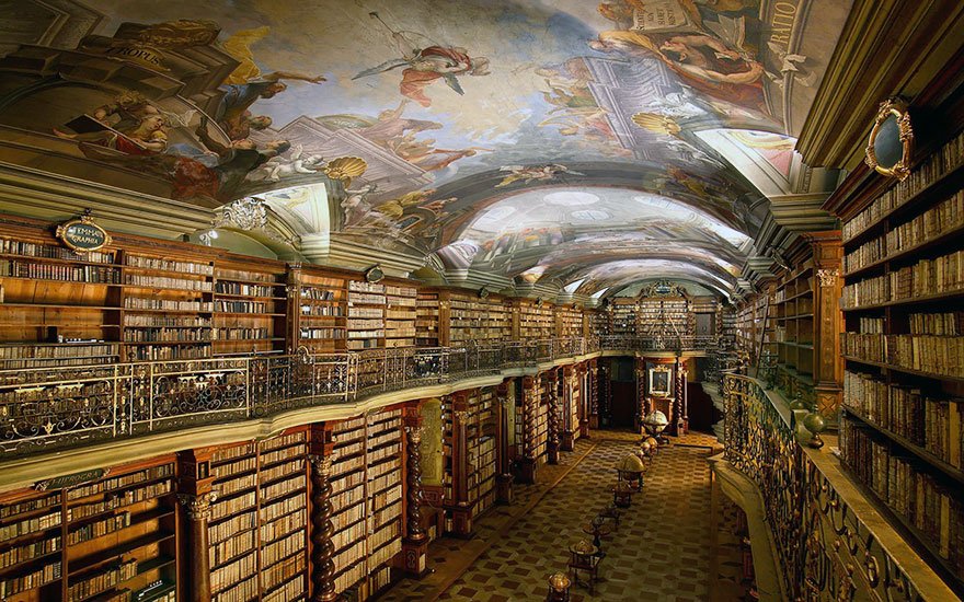 Пражская библиотека - одна из самых красивейших в мире